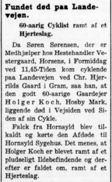 Fil:1942-09-16 Horsens Social-Demokrat Holger Koch død.JPG